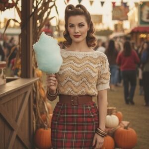 Vintage crochet boat neck short sleeve sweater S